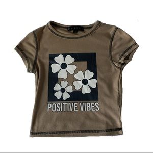 Ross “positive vibes” crop top!